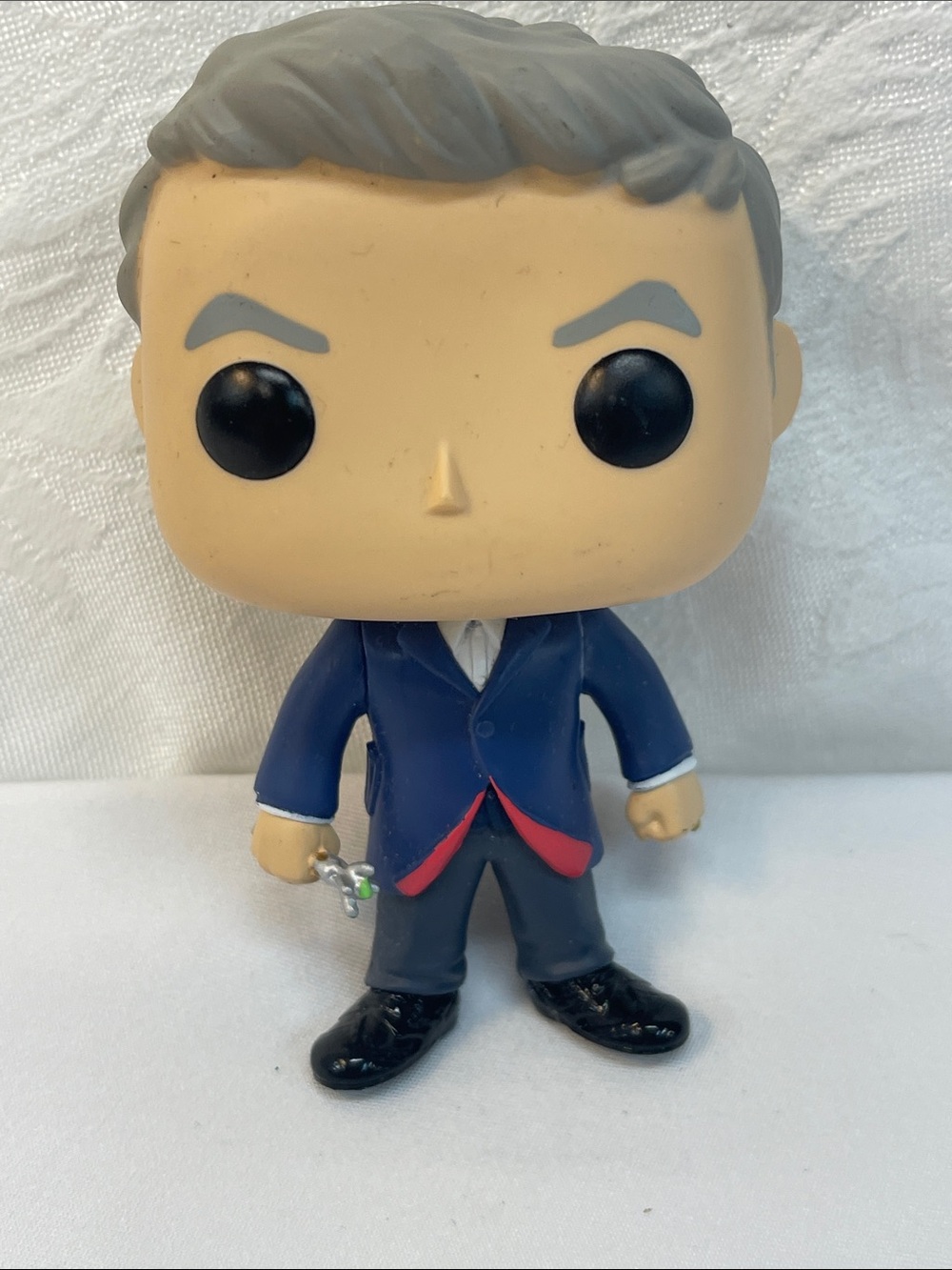 Funko POP! Dr. Who 12th Dr. #219 vinyl and blue coat red lining